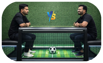 Interactive Football Table for event rentals in Dubai, featuring digital scoring and sleek design for corporate parties, fan zones, and arcade game entertainment.